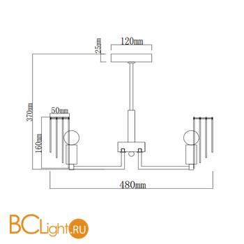 Потолочная люстра Freya Fabiana FR5005PL-05B - Схема