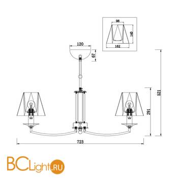 Люстра Freya Faina FR5086PL-05N - Схема