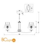 Люстра Freya Faina FR5086PL-05N - Схема