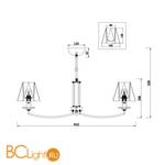 Люстра Freya Faina FR5086PL-07N - Схема