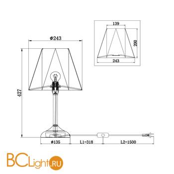 Настольная лампа Freya Faina FR5086TL-01N - Схема