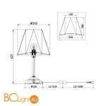 Настольная лампа Freya Faina FR5086TL-01N - Схема