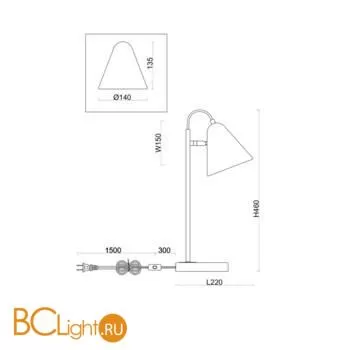 Настольная лампа Freya Falke FR8001TL-01WG - Фото 0