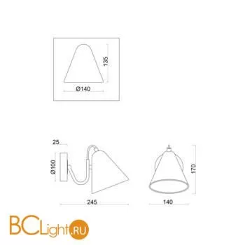 Бра Freya Falke FR8001WL-01WG - Фото 1
