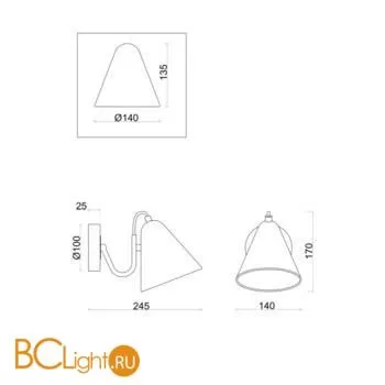 Бра Freya Falke FR8001WL-01WG - Фото 0