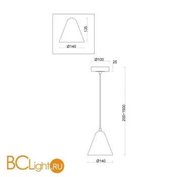 Подвесной светильник Freya Falke FR8001PL-01WG - Фото 2