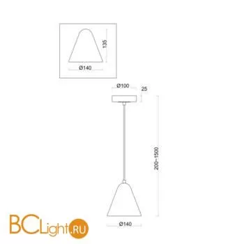 Подвесной светильник Freya Falke FR8001PL-01WG - Фото 1