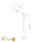 Подвесной светильник Freya Falke FR8001PL-01WG - Фото 3