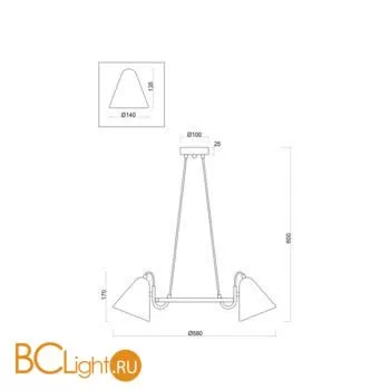 Подвесной светильник Freya Falke FR8001PL-03WG - Фото 1