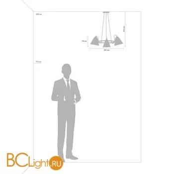 Подвесной светильник Freya Falke FR8001PL-03WG - Фото 2