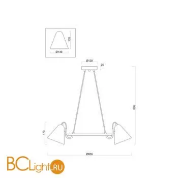Подвесной светильник Freya Falke FR8001PL-05WG - Фото 3