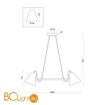 Подвесной светильник Freya Falke FR8001PL-05WG - Фото 0