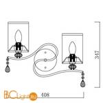 Бра Freya Faust FR2300-WL-02-BZ - Схема