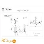Люстра Freya Faust FR2300-PL-08-BZ - Фото 3