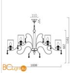Люстра Freya Faust FR2300-PL-12-BZ - Схема
