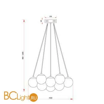 Подвесной светильник Freya Fiesta FR5231PL-13CH - Фото 3