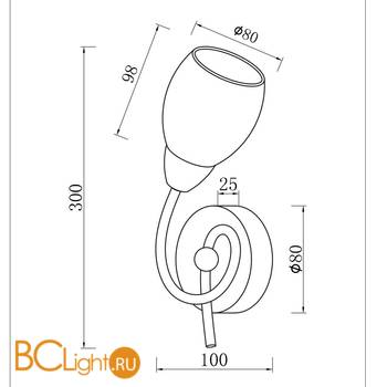 Бра Freya Flash FR5104-WL-01-W - Схема