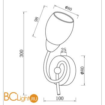 Бра Freya Flash FR104-01-YE - Схема