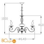 Люстра Freya Florence FR2806-PL-05-WG - Схема