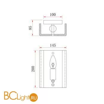 Настенный светильник Freya Fresco FR5190WL-01BS2 - Фото 9