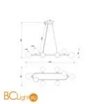 Подвесной светильник Freya Globos FR5222PL-08B1 - Фото 3