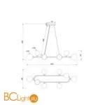 Подвесной светильник Freya Globos FR5222PL-08B - Фото 4