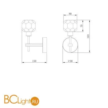 Бра Freya Grace FR5114WL-01BZ - Фото 2