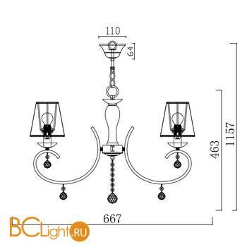 Люстра Freya Gretchen FR305-06-R - Схема