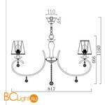 Люстра Freya Gretchen FR305-08-R - Схема