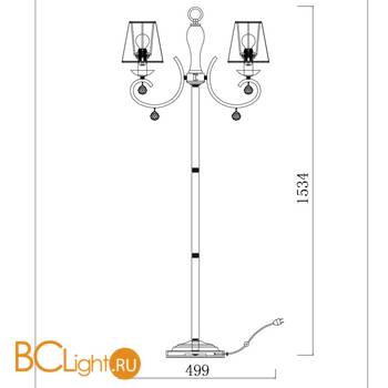 Торшер Freya Gretchen FR305-22-R - Схема