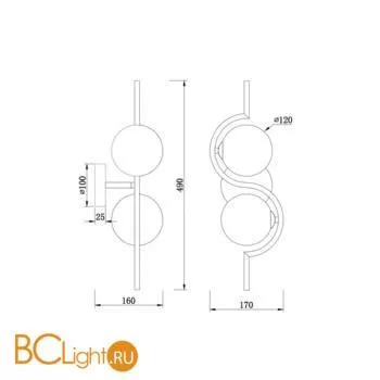 Бра Freya Harmonie FR5124WL-02BS - Фото 0