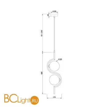 Подвесной светильник Freya Harmonie FR5124PL-02BS - Фото 1