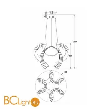 Подвесной светильник Freya Haut FR10024PL-L84W - Фото 1