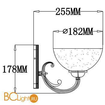 Бра Freya Herbert FR2012-WL-01-BZ - Схема