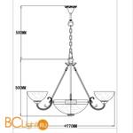 Люстра Freya Herbert FR2012-PL-06-BZ - Схема