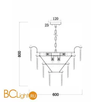 Подвесной светильник Freya Hloya FR5143PL-09G - Фото 1