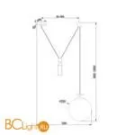 Подвесной светильник Freya Impulse FR5221PL-01BS - Фото 0