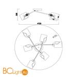 Люстра Freya Isabella FR5095CL-06G - Схема