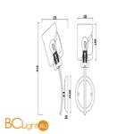 Бра Freya Isabella FR5095WL-01G - Схема