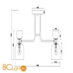 Люстра Freya Isla FR5094PL-05G - Схема