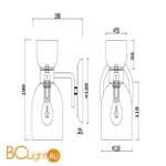 Бра Freya Isla FR5094WL-01G - Схема
