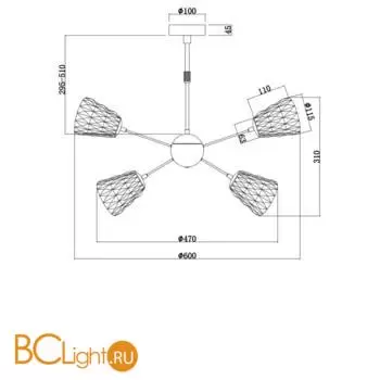 Люстра Freya Ittan FR6025PL-L6CH - Фото 4