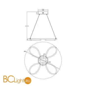 Подвесной светильник Freya Jumbo FR6047PL-L70W - Фото 1