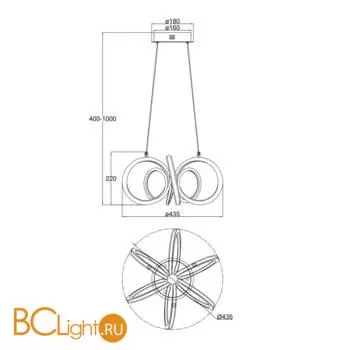 Подвесной светильник Freya Jumbo FR6047PL-L120W - Фото 1
