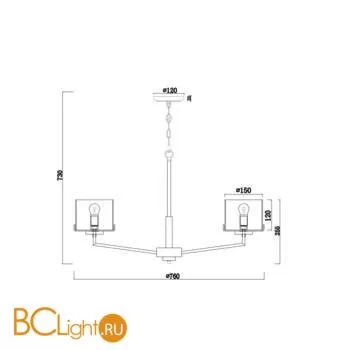 Люстра Freya FR5096PL-08CH - Фото 1