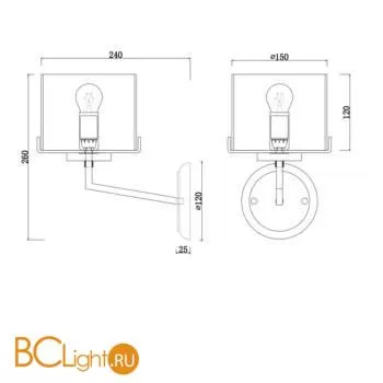 Бра Freya FR5096WL-01CH - Фото 1