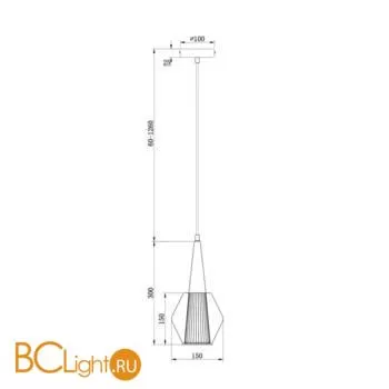 Подвесной светильник Freya Lente Market FR8007PL-01GB - Фото 0