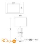 Настольная лампа Freya Lino FR5186TL-01BS - Схема