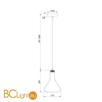 Подвесной светильник Freya Lizia FR8010PL-01GB - Фото 0