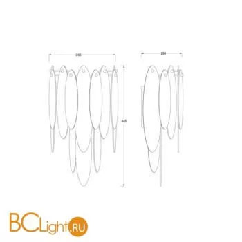 Настенный светильник Freya Lucrecia FR5217WL-02FG - Фото 3